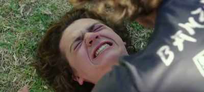 That is enough! Calm down! I'm not
letting you go until you chill out! - The Kissing Booth