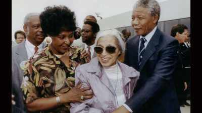 That exuberant response
from Nelson Mandela - The Rebellious Life of Mrs. Rosa Parks