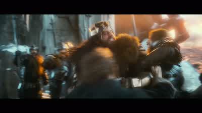 That forced you on us If you don't like my burglarThen pleaseDon't damage himReturn him to me - The Hobbit: The Battle of the Five Armies