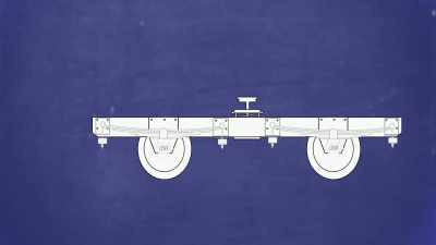 That frame is then attached
to the carriage by a single pivot - Great Rail Restorations with Peter Snow