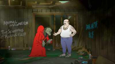 That got me pissed off.
That's why I'm bald, not genetics. - Aqua Teen Forever: Plantasm
