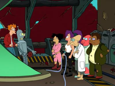 - That was great!
- And no one suspects a thing! - Futurama