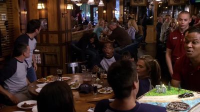 That guy by the door has a gun. - Psych