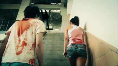 That guy is crazy, he's scary. - One Cut of the Dead