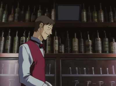 That guy passed out on
the bar over there is a cop. - Cowboy Bebop