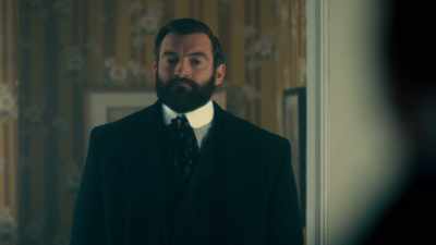 -THAT JOURNALIST WANTS TO SEE YOU.
-[GROANS] - Miss Scarlet and the Duke