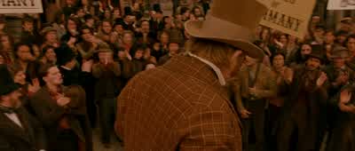 That man was right born for thisWell he's killed 44 men laid low a couple hundred moreIs that right That's rightI should have run him for mayor - Gangs of New York