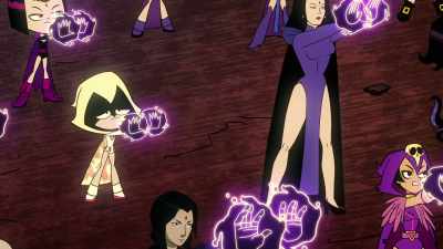 That many Ravens,
you'd be like... a Mega Raven! - Teen Titans Go! Vs  Teen Titans