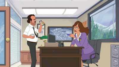 That means someone
in this department - Grimsburg