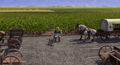 So That must be lord Farquaad's castleAha that's the placeDo you think maybe he's compensating for something - Shrek