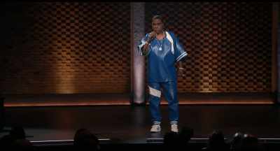 That nigga's stomach
was all big. - Tracy Morgan: Takin' It Too Far