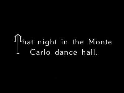 That night in the Monte Carlo dance hall. - The Gold Rush