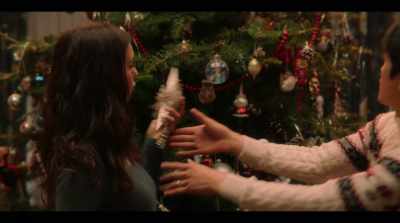 That one goes on top of the… the tree. - Love Hard