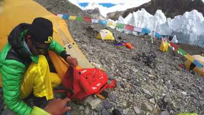 That one, that one, that one, that one.
One per day. - Kilian Jornet, Path to Everest