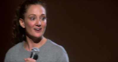 That is one ugly house. - Jacqueline Novak: Get on Your Knees