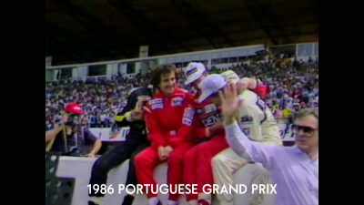That photograph of
the four drivers - Williams & Mansell: Red 5