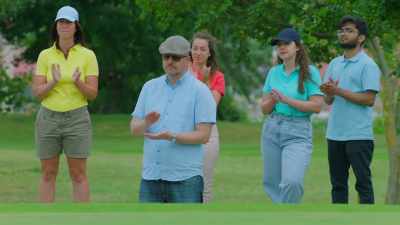 That putt goes down, so
12th place for Whitney, - Love on the Right Course