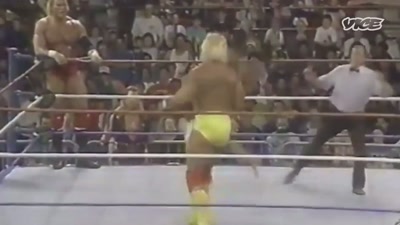 - That ring champion.
- Oh! Right now... - The Nine Lives of Vince McMahon