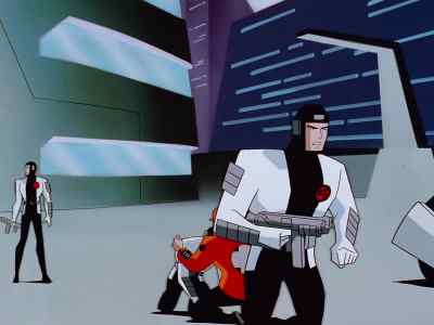 That rogue program's
taken over the laser defenses. - Batman Beyond