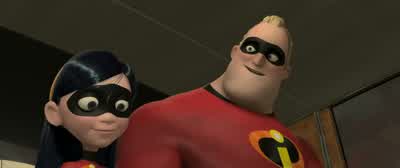 Thanks Dad That was cool when you threw that carNot as cool as you running on water - The Incredibles