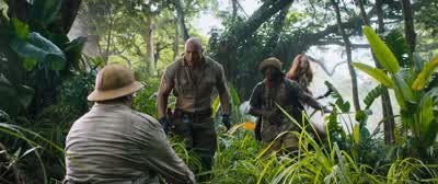 That was so intenseI like can't even with this placeWhat just happened to you I got eaten by a rhinoand then I fell like a thousand feet from the sky - Jumanji: Welcome to the Jungle