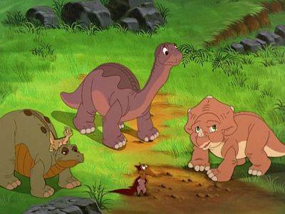 That sure didn't feel like a tree trunk - The Land Before Time VI: The Secret of Saurus Rock