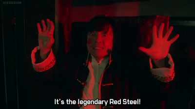 That was the legendary red steel. - Ultraman Geed the Movie: Connect! The Wishes!!