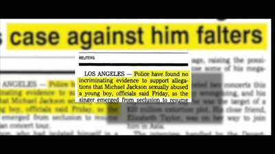 That is the problem with a civil case proceeding a criminal case. - Square One: Michael Jackson