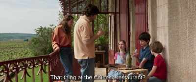 - That thing at the Chinese restaurant'?
Right... - Back to Burgundy