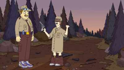That TV taking
Goodman hostage, yo! - Momma Named Me Sheriff