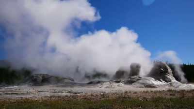 That volcano has only
erupted three times - Yellowstone: One-Fifty