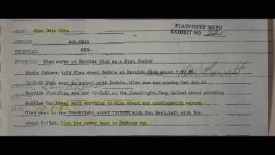That was
on a signed statement dated 12-8-1982. - The Innocent Man
