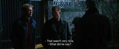 - That wasn't very nice.
- What did he say? - Hot Dog