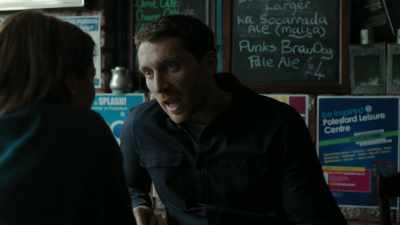 That weird farmer, the guy in the bar, - In the Dark