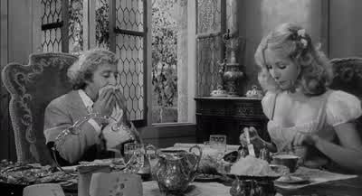 As the minuteness of the partsformed a great hindrance to my speedI resolved therefore to make the creatureof a gigantic statureOf courseThat would simplify everythingIn other wordsHis veins his feet his hands his organsWould all have to be increased in - Young Frankenstein