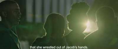 That she wrestled out of Jacob's hands. - Gereza
