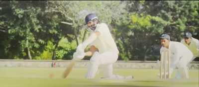 That's a beautiful six
over the long-on boundary. - Jersey