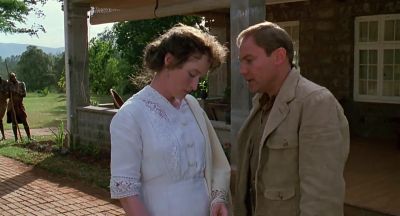 That's a fine kiss goodbye I'm better at hello - Out of Africa