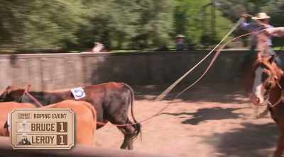 That's a heel shot for Leroy,
headshot for Bruce. - How to Be a Cowboy