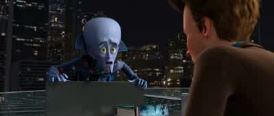- That's a pretty tasteless costume. - Megamind