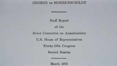That's a question we can't answer
because unfortunately when the House - The Assassination & Mrs. Paine