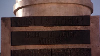 That's a World War One memorial - The Big Red One