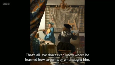 That's all. We don't even know where he
learned how to paint, or who taught him. - Close to Vermeer