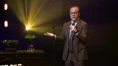That's an Asian-free zone.
Let's try it. - Tom Papa: Human Mule