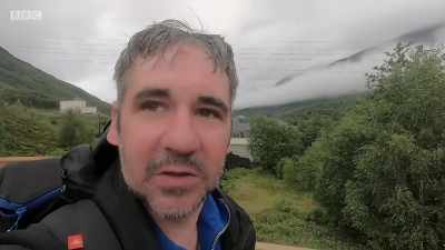 That's me arriving in Kinlochleven, - Iain Robertson Rambles