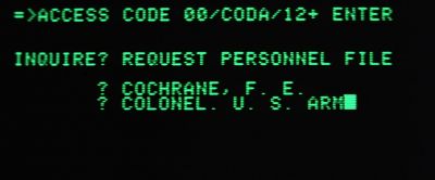 That's Cochrane F E U S Army - Blue Thunder