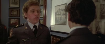 That's Damien's father right there in the back - Omen II: Damien