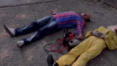 That's good there are dead bodies everywhere - Man with the Screaming Brain