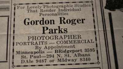 That's how Gordon Parks
started out, you know, - A Choice of Weapons: Inspired by Gordon Parks