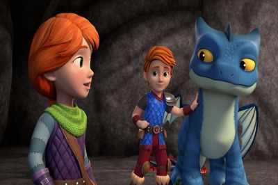 - That's how we learned to speak dragon.
- Talking to dragons? - Dragons: Rescue Riders
